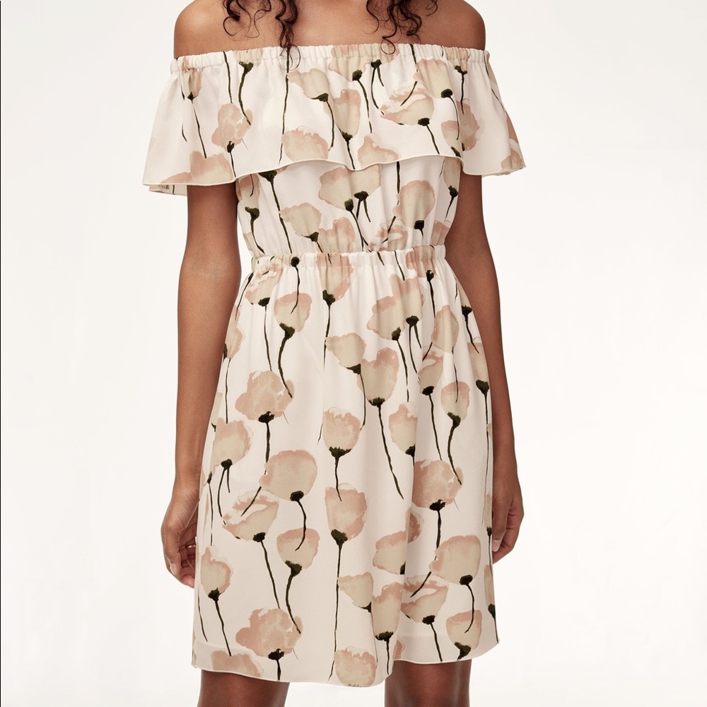 NWT Wilfred Hosta Dress from Aritzia Oak/Prima